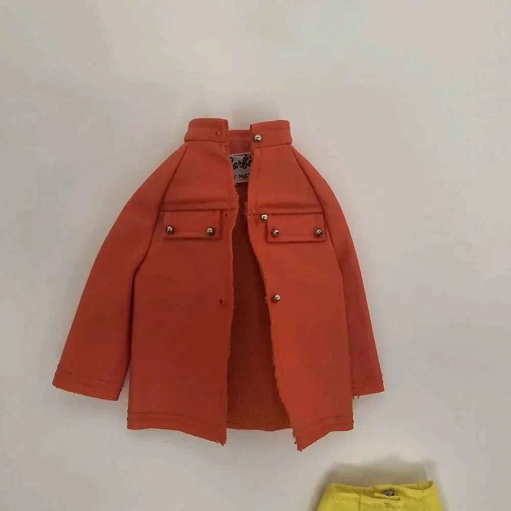 Vintage 70s Barbie The Ski Scene #1797 Orange Jacket And Yellow Pants